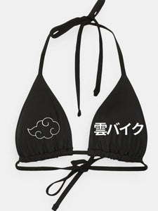 Black Cloud Moto Bikini Top